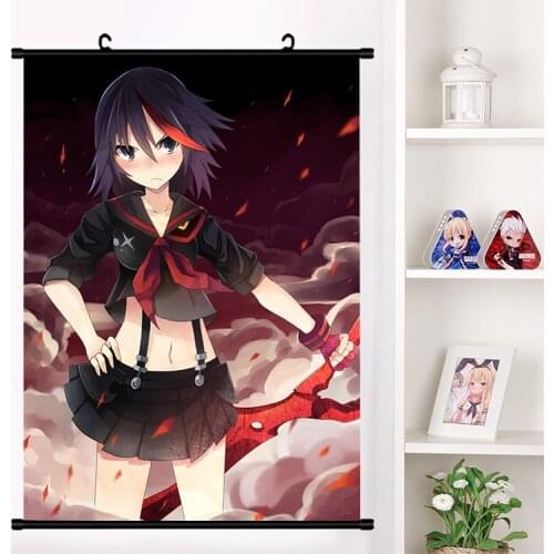 Japanese Anime KILL la KILL Matoi Ryuuko Wall Scroll Mural Poster Wall Hanging Poster Otaku Home Decor Collection