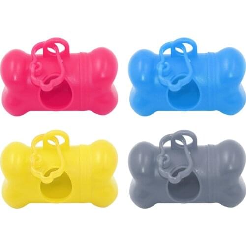 Pet Dog Portable Waste Bag Dispenser For Dog Waste Bone Type Case For Pet Waste Bags Dog Pet Waste Poop Bags Dispense