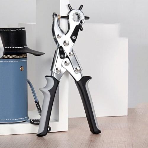 Belt Puncher Labor-saving Round/Oval Punching Pliers Belt Strap Watch Leather Puncher Hole Punching Machine DIY Hand Tools