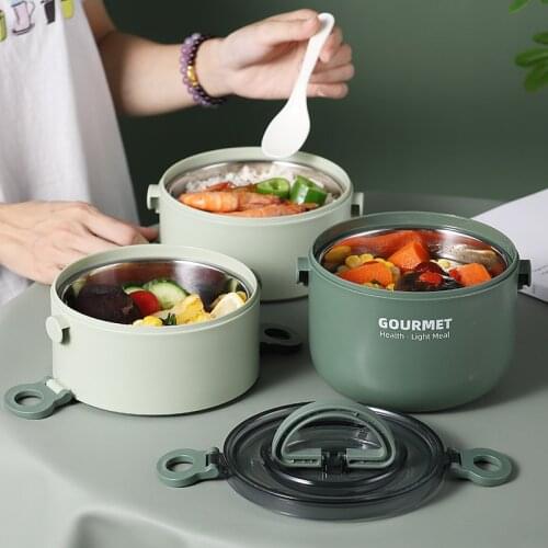 Stainless Steel Lunch Box Leak-Proof Portable Insulated Student School Multi-layer Tableware Bento Box Food Container Storage