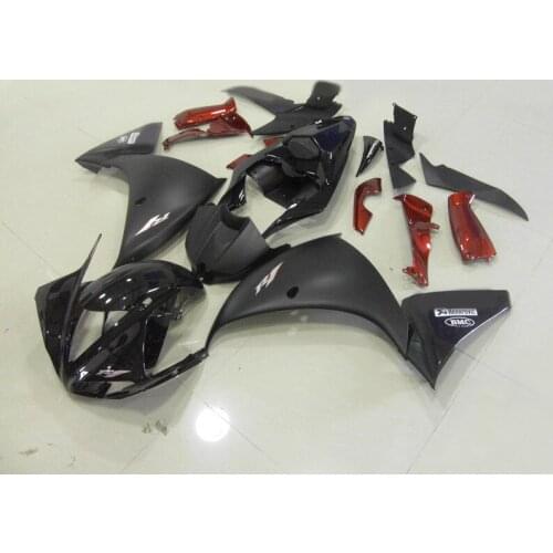 Injection mold Fairing kit for YAMAHA YZFR1 09 10 11 YZF R1 2009 2010 2011 YZF1000 ABS matte&gloss black Fairings set+gifts YW07