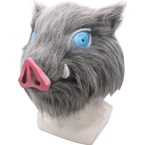 Demon Slayer Fancy Inosuke Hashibira Swine Mask Adult Halloween Kimetsu No Yaiba Inosuke Cosplay Costume Birthday Party Wear