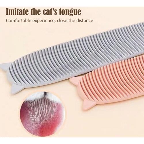 Simulation Cat Tongue Massage Comb Fashion Pet Cat Tongue Comb Portable Pet Daily Hair Cleaning Care Tool Cat Accessories