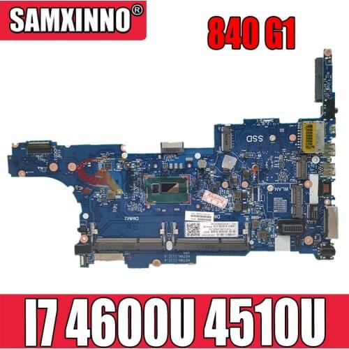 For HP 840 G1 6050A2560201-MB-A02 730810-601 730810-001 laptop motherboard CPU I7 4600U 4510U DDR3 100% Test OK