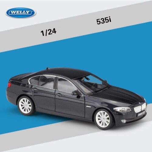 WELLY 1:24 BMW 335i/535i Series Sports Car Simulation Alloy Car Model Crafts Decoration Collection Toy Tools Gift