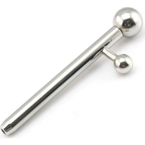 Hot Male Stainless Steel Prince Alberts Wand Catheter Tube Urethral Sounding Beads Stretching Stimulate Penis Plug Sex Toy A503