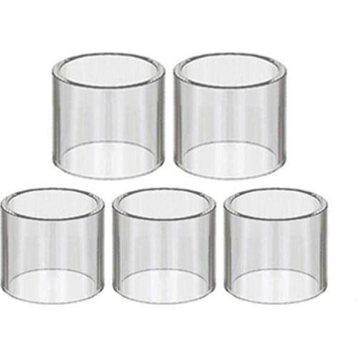 FATUBE 5pcs straight glass cups for KESTREL RDTA Vicino D30 Theorem Elabo Predator Amor Mini NS Plus PRO ACTIVE kit / GLASS TUBE