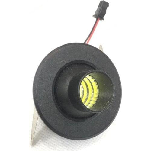 5Stück 3 W 48mm diameterLED Mini Einbauleuchte Rund verstellbarer Spot Deckenlampe 95-265 V LED-Schrankleuchte