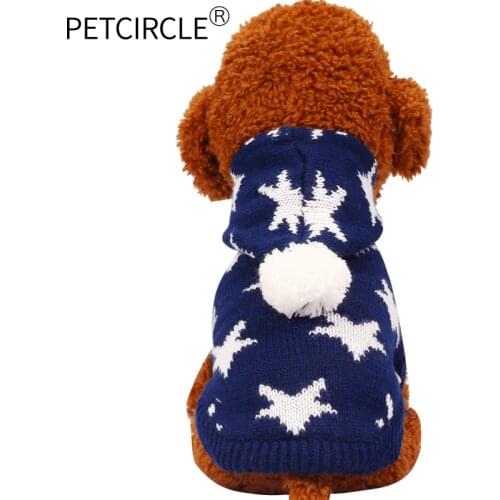Petcircle New Qualified Pet Dog Clothes Winter Christmas hat Warm dog Sweater for chihuahua Knitwear Puppy Clothing pet products