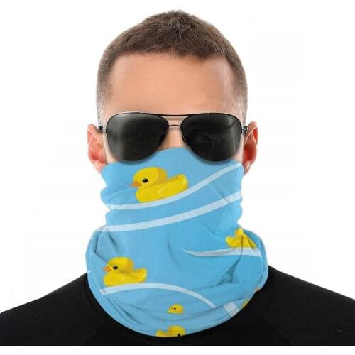Swimming Duck Magic Scarf Neck Face Mask Unisex Fashion Neck Warmer Tubular Bandana Multi-functional Headband Cycling Hiking