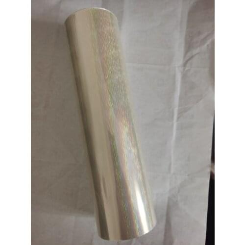 Transparent holographic foil Pine needles design hot stamping on paper or plastic transfer design foil laminate film