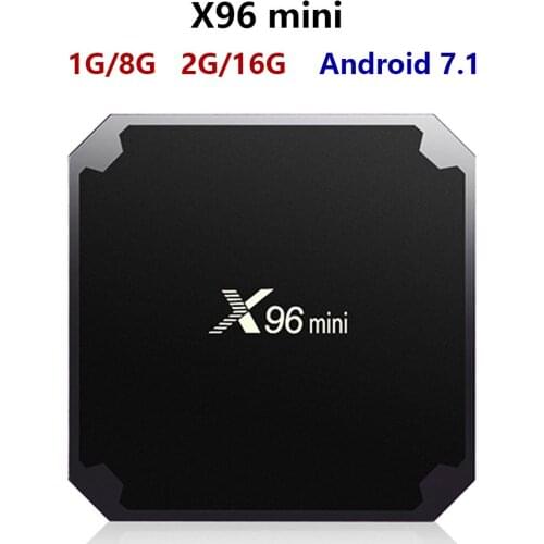 X96mini Android 7.1 Smart TV BOX 2GB/16GB 1GB/8GB Amlogic S905W Quad Core support 4K 30tps 2.4GHz WiFi Set top box