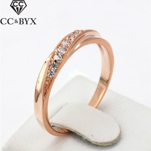 CC Jewelry Fashion Rings For Women Jewelry Bridal Wedding Ring Classic Simple Design Cincin Wanita Engagement Anillo CC1074