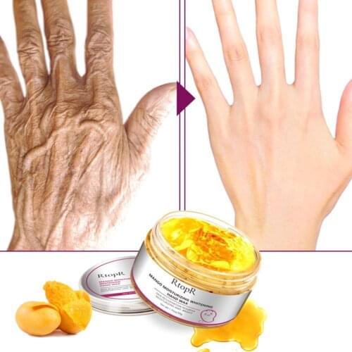 50g Mango Moisturizing Hand Wax Whitening Repair Exfoliating Calluses Hand Skin Repair Anti-Aging Hand Wax Smooth Skin Care