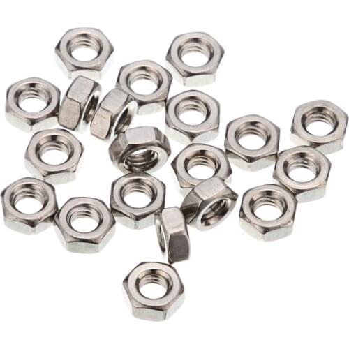 50pcs M4 Nuts A2 Stainless Steel Hex Nuts To Fit Our Bolts and Screws
