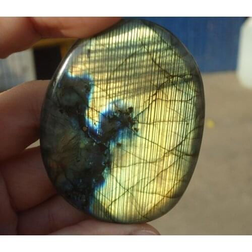 60g Natural Labradorite Crystal Rough Polished From Madagascar