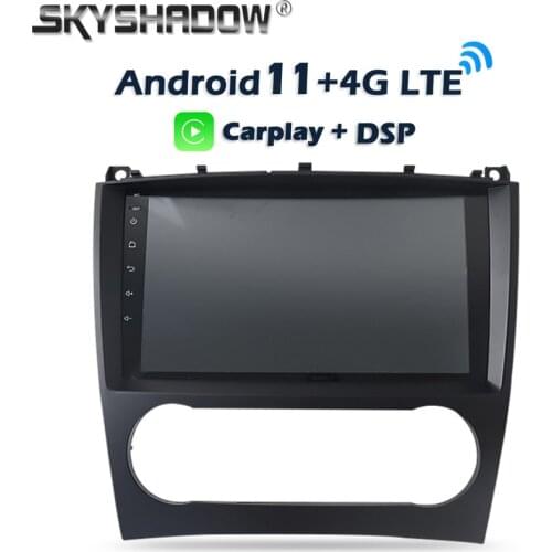 6GB +128G Carplay 9" IPS DSP Android 10.0 Car DVD Player GPS Map WIFI Bluetooth RDS Radio For Benz W203 W467 W209 W219 2004-2011