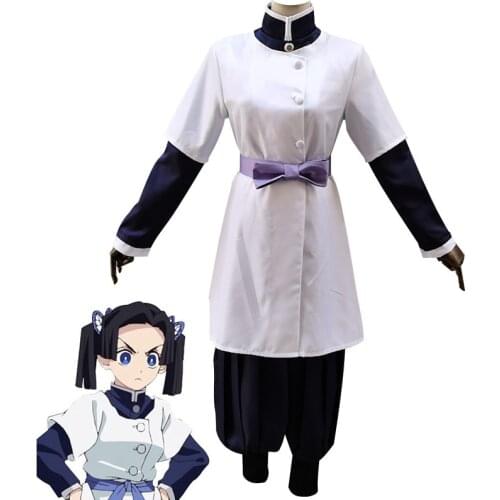 Anime Demon Slayer: Kimetsu No Yaiba Kanzaki Aoi Cosplay Costume Team Uniform Outfit Halloween Party Costumes for Women Girls