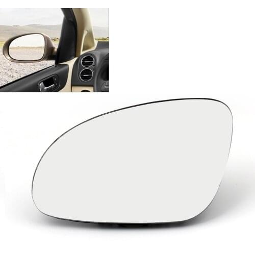 Artudatech Door Mirror Left Glass Heated W/ Holder Fit For Golf GTI Jetta MK5 Passat B6