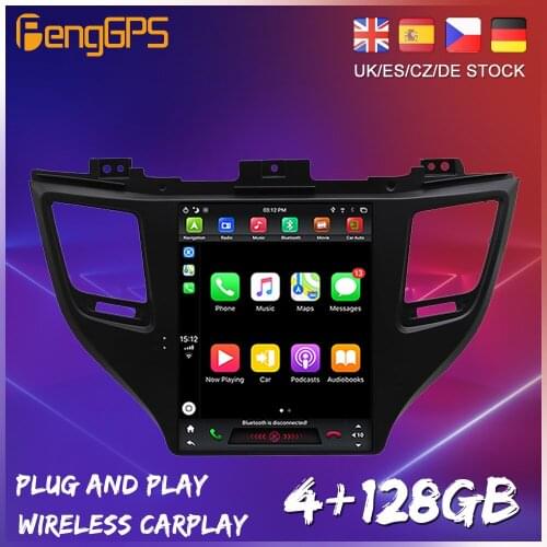 Android 9.0 Tesla Style Screen For Hyundai Tuscon 2015 - 2018 Car Radio Multimedia Video Player Navigation GPS Auto 2 din dvd