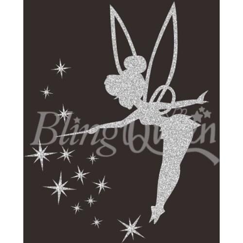 BlingQueen 12PCS/LOT Iron-on Glitter HTV Heat Transfers Vinyl Cartoon Design, Size and Colors can be customized