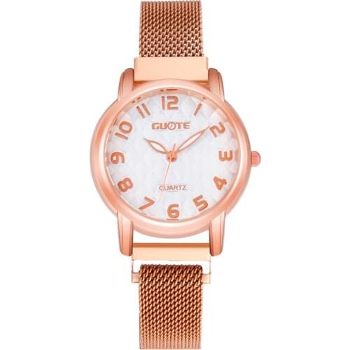 Relogio New Women Watch Fashion Mesh Band Magnet Buckle Quartz Watches Reloj Mujer Casual Ladies Dress Watch Gift Montre femme