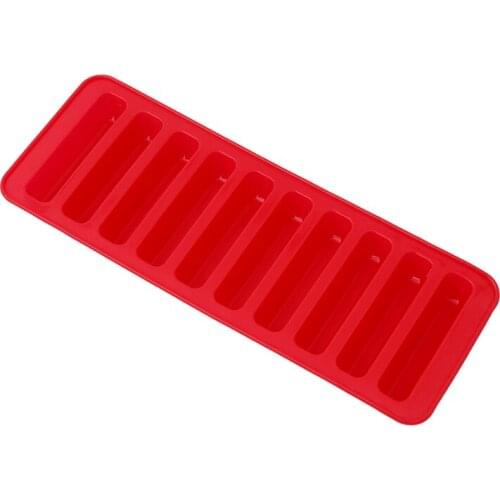 DIY Silicone Ice Cake Chocolate Mold Tray 10 Grid Mold Ice Tray Fruit Ice Cream Form Bar DIY Cocktail Juice Maker Pastry Mould