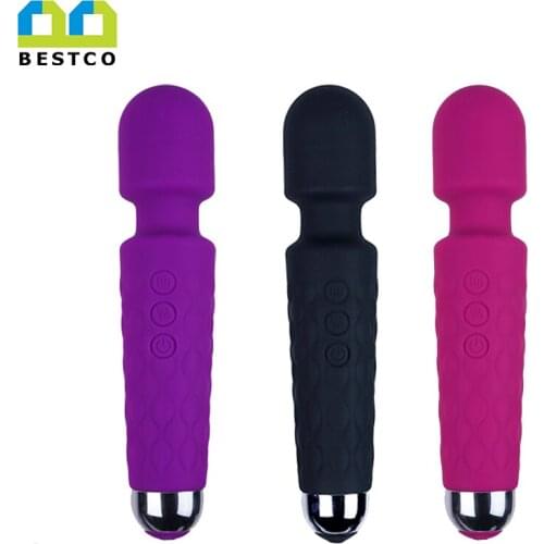 Bestco Tiny Electric Wireless Full Body AV Rechargeable Magic Wand Massager Bullet G Spot Vibrator Clitoris Stimulator Sex Toys