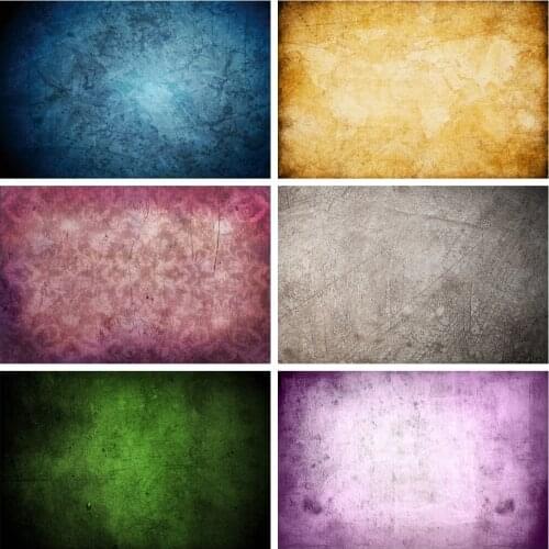 Laeacco Grunge Gradient Blue Solid Color Texture Portrait Photography Backgrounds Custom Photographic Backdrops For Photo Studio