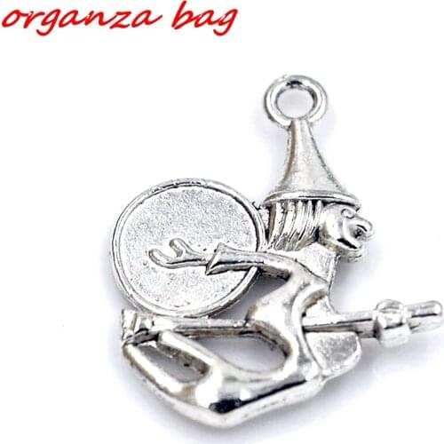 Hot ! 15 PCS Zinc Alloy Sided Witch Charms Pendants DIY Jewelry 24x19mm nm192
