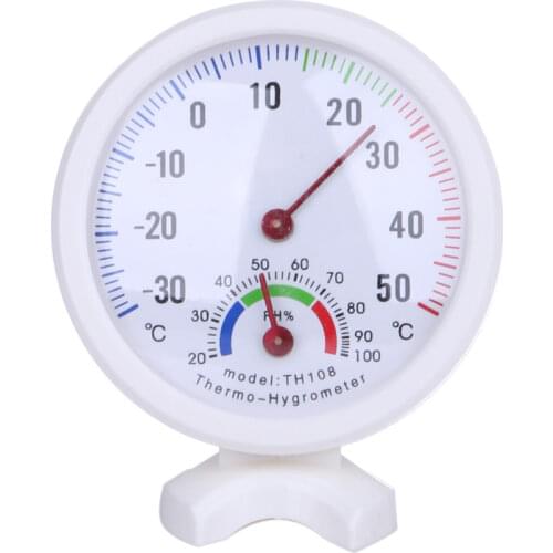 Mini Bell-shaped Scale Thermometer and Hygrometer Mini LCD Digital Home Wall Mount Indoor Temperature Measure Tool