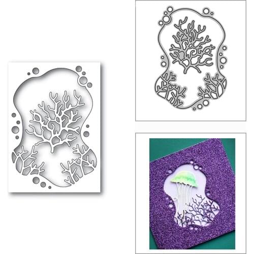 New 2021 Beautiful Coral Bubble Metal Cutting Dies for DIY Scrapbooking and Card Making Decorative Embossing Craft No Stamps