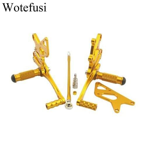 New Golden Footrest Foot Pegs Rests For KAWASAKI ZX 10R 2008 2009 Good Quality [TT02]