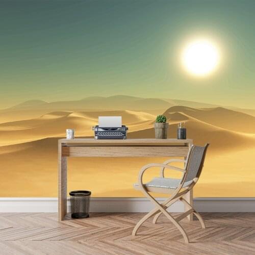 Mural Wallpaper 3d Wallpapers for Living Room Wall Papers Home Decor Contact Paper Peel and Stick Wallpaper TV Desert Sunset