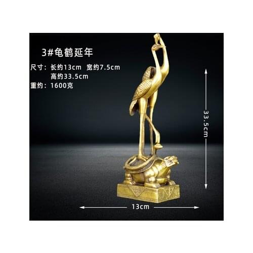 Wholesale brass factory Copper turtle copper dragon turtle decoration brass factory Pure Brass statue