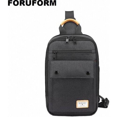 Hot Mens Small Chest Sling Bag Travel Hiking Cross Body Messenger Shoulder Casual Solid Men Oxford Bag Handbag LI-2741