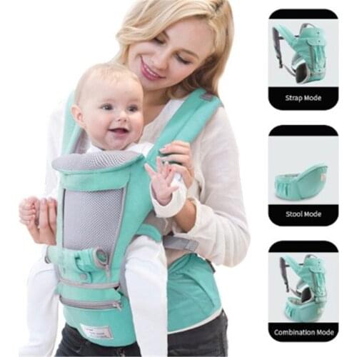 Dropshipping Ergonomic Baby Carrier 0-36M Baby Hipseat Carrier Front Facing Kangaroo Baby Wrap Sling for Baby Travel