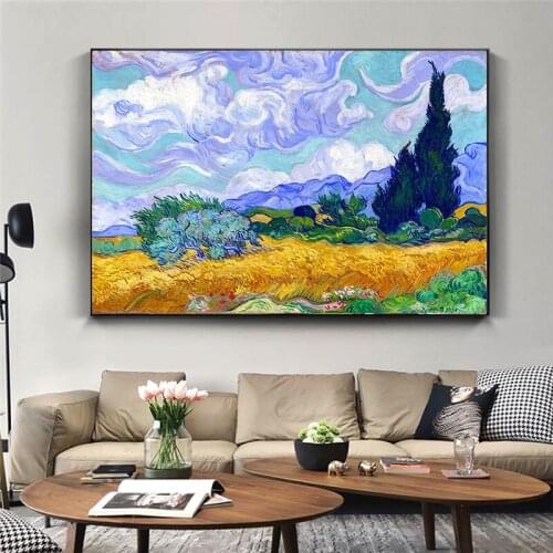 Si Di Ke Van Gogh Abstract Flower Landscape Canvas Poster Classic Wall Art Print Decorative Picture Modern Living Room Decor