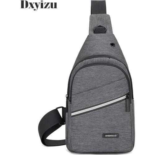 New Anti-Theft Mens Messenger Bags Multi-pocket Sling Shoulder Bags Casual Chest Pack Travel Crossbody Bags Male