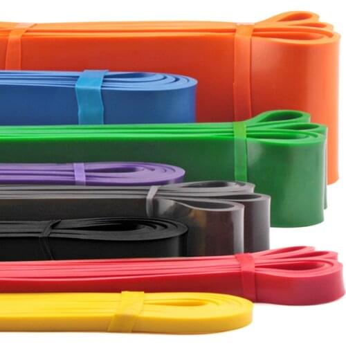 TPE 41" Resistance Bands 208cm Fitness Rubber Pull Up Crossfit Power latex Expander Hanging Yoga Loop Band