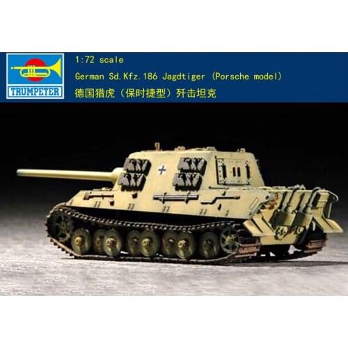 Trumpeter TR07273 1/72 German Sd.Kfz.186 Jagdtiger Porsche Production Plastic Model Kit