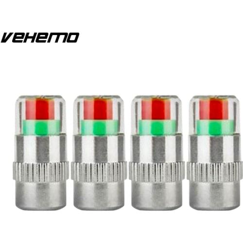 Vehemo 4Pcs/Set Tire Pressure Monitoring Car Tire Monitoring Valve TPMS Durable Precise Car