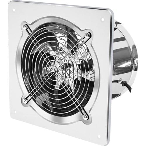 6''7''8'' Booster Blower Fan Extractor Exhaust fan Ventilation Pipe Fan Toilet Kitchen Wall Window Stainless Steel Fan