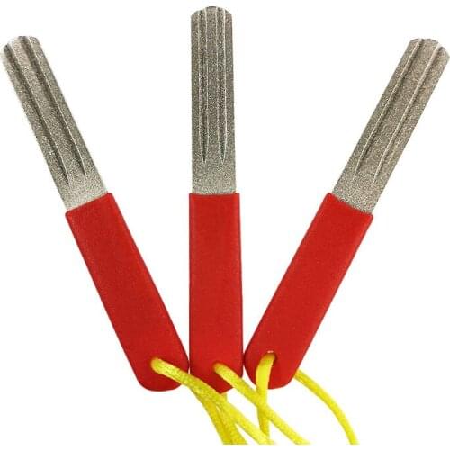 1PCS Fishing Hook Sharpener Portable Diamond Knife Mini EDC Pocket Fish Hook Sharpen Tool For Camp Hike Outdoor Accessory