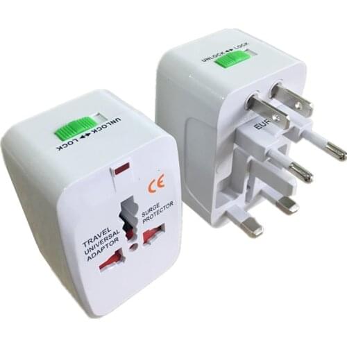 10pcs Universal Power Plug Adapter International European EU US AU UK Travel Adapter Electric AC Charger Converter Socket Outlet