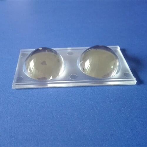 2 pcs LED car spotlight lens 2 lamp lens 81x42x16mm clear surface and stripe surface