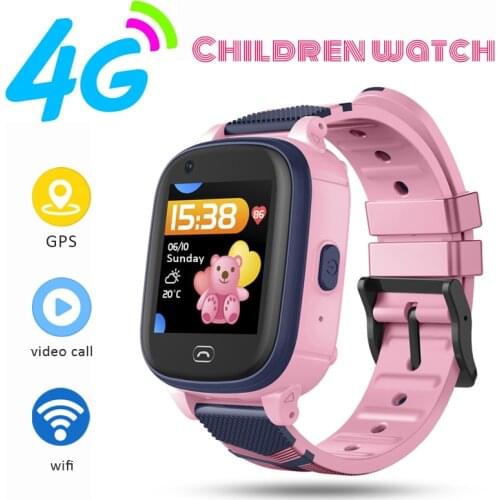 4G Smart Childrens Watches Fitness Bracelet Watch With GPS Connected Waterproof Baby Mobile Smartwatch Whatsapp For Kids