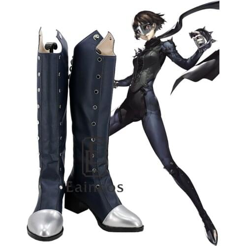 Anime Persona 5 Makoto Niijima Cosplay Halloween Party Custom Made Shoes