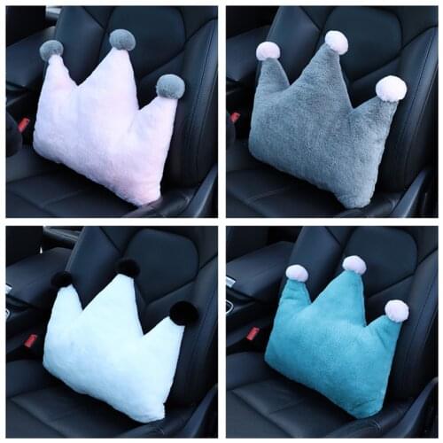 Car Plush headrest crown neck pillow car pillow general cute car neck pillow creative car waist pillow female auto parts