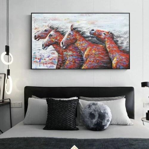 Running Horses Canvas Paintings On The Wall Posters And Prints Decorative Animals Canvas Prints Wall Canvas Pictures Home Decor